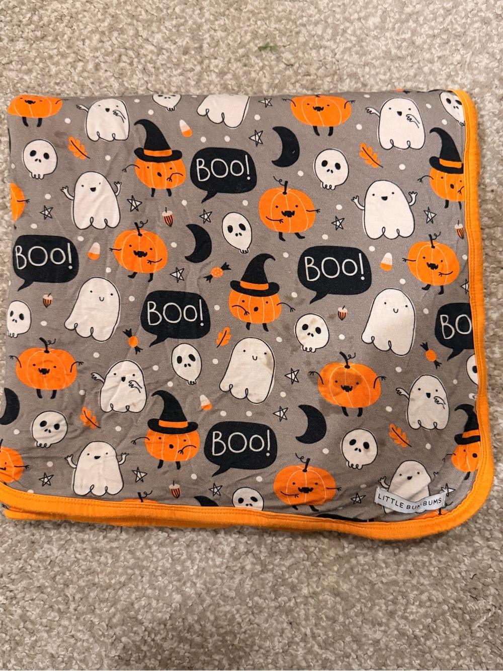 Little Bum Bums Halloween Ghost Pumpkin Blanket